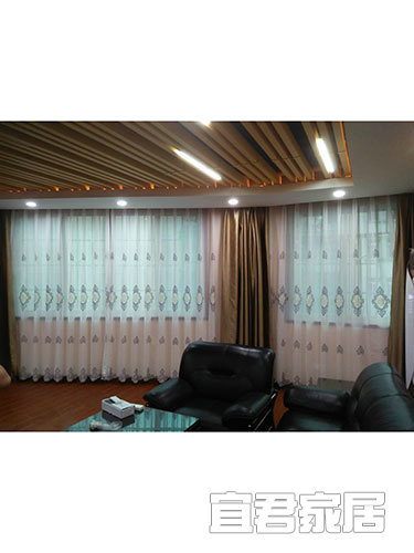 衛(wèi)星技術(shù)公司董事辦實拍電動窗簾